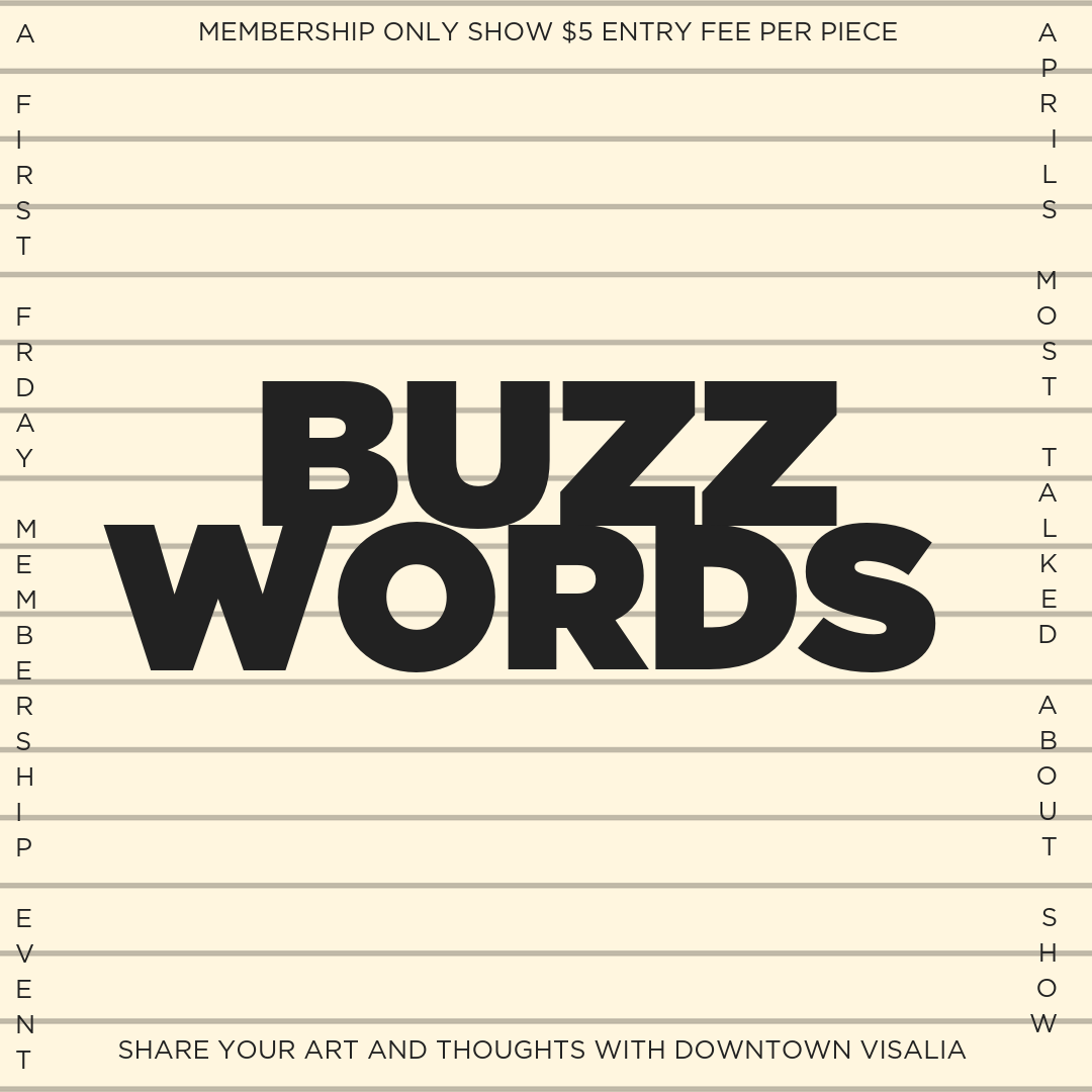 Call to Artists BuzzWords Art Show Arts Consortium